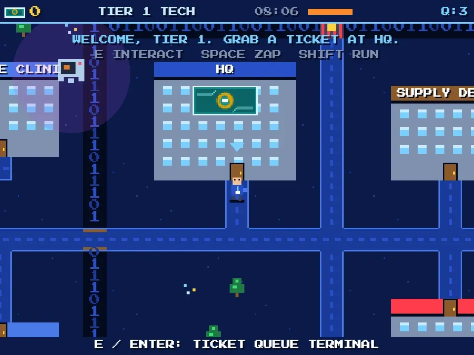 Packet Quest screenshot: Overworld
